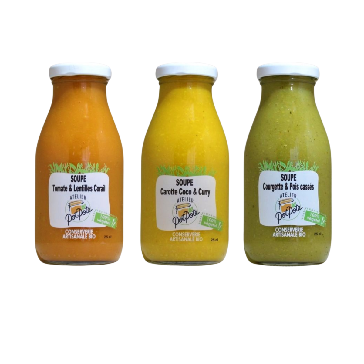 soupes 25cl Atelier PotPote soupes 25cl pour restauration d'entreprise